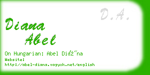 diana abel business card